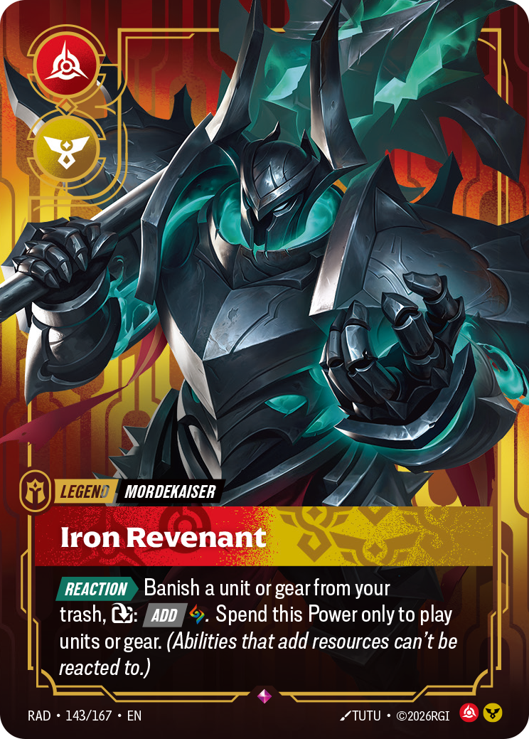 Iron Revenant RAD-143/167 Normal Riftbound card
