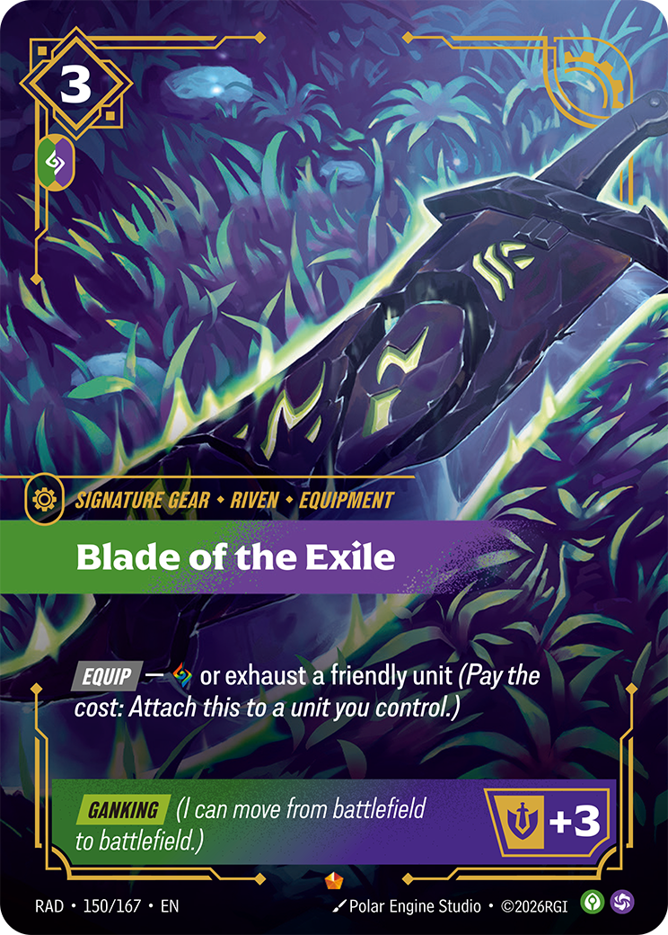 Blade of the Exile RAD-150/167 Normal Riftbound card