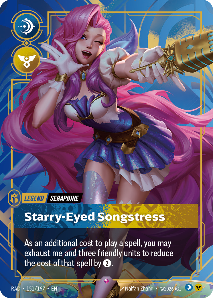 Starry-Eyed Songstress RAD-151/167 Normal Riftbound card