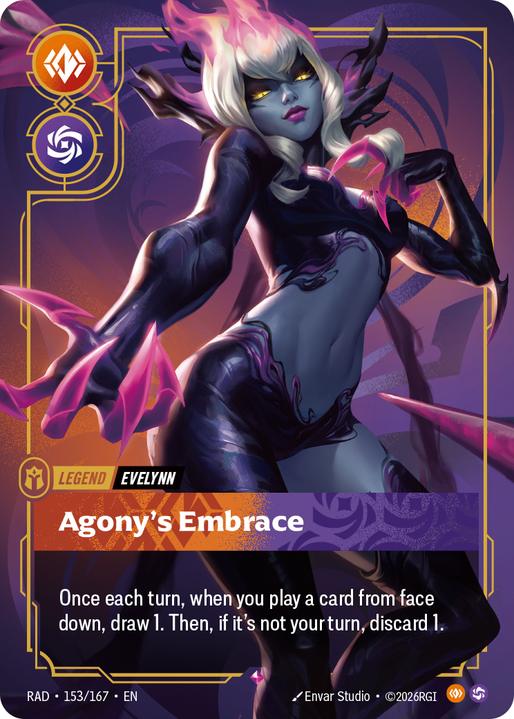 Agony's Embrace RAD-153/167 Normal Riftbound card