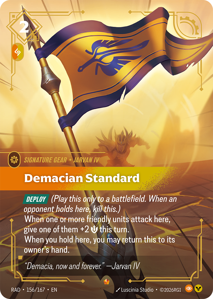 Demacian Standard RAD-156/167 Normal Riftbound card