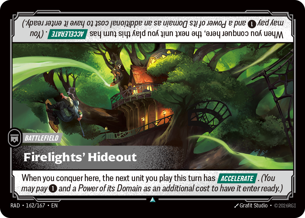 Firelights' Hideout RAD-162/167 Normal Riftbound card