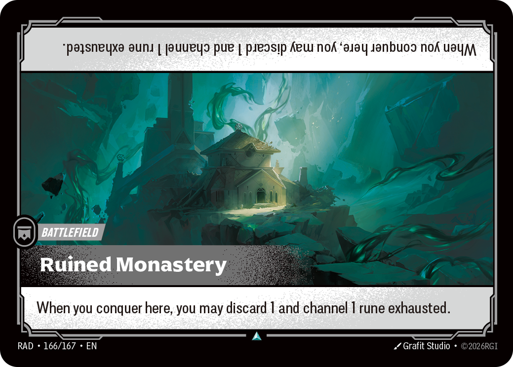 Ruined Monastery RAD-166/167 Normal Riftbound card