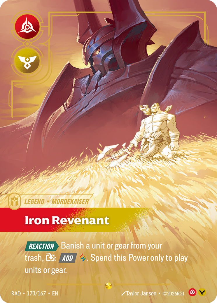 Iron Revenant RAD-170/167 Alternate Art Riftbound card