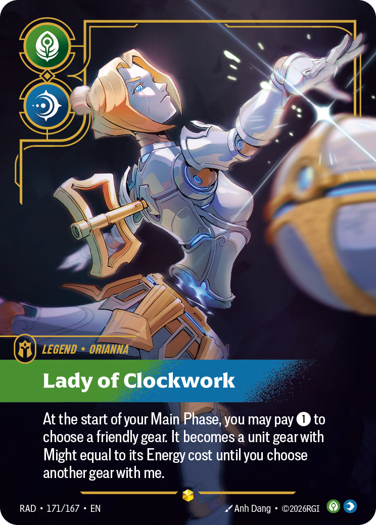 Lady of Clockwork RAD-171/167 Alternate Art Riftbound card