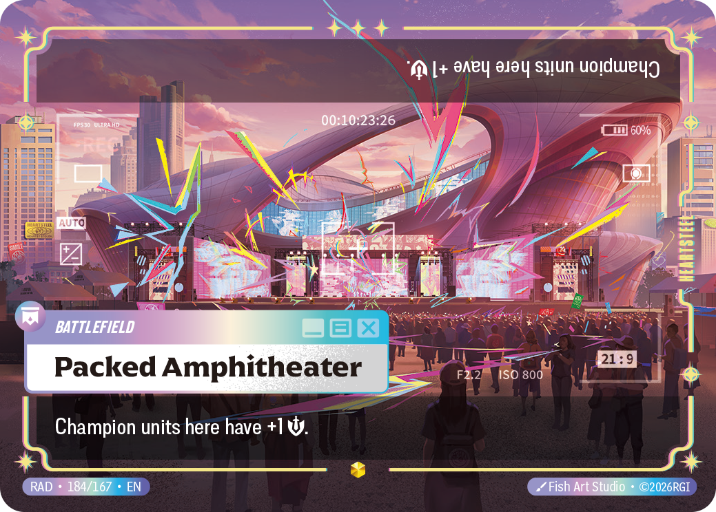 Packed Amphitheater RAD-184/167 Alternate Art Riftbound card