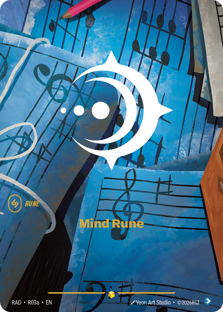 Mind Rune RAD-R03a Alternate Art Riftbound card
