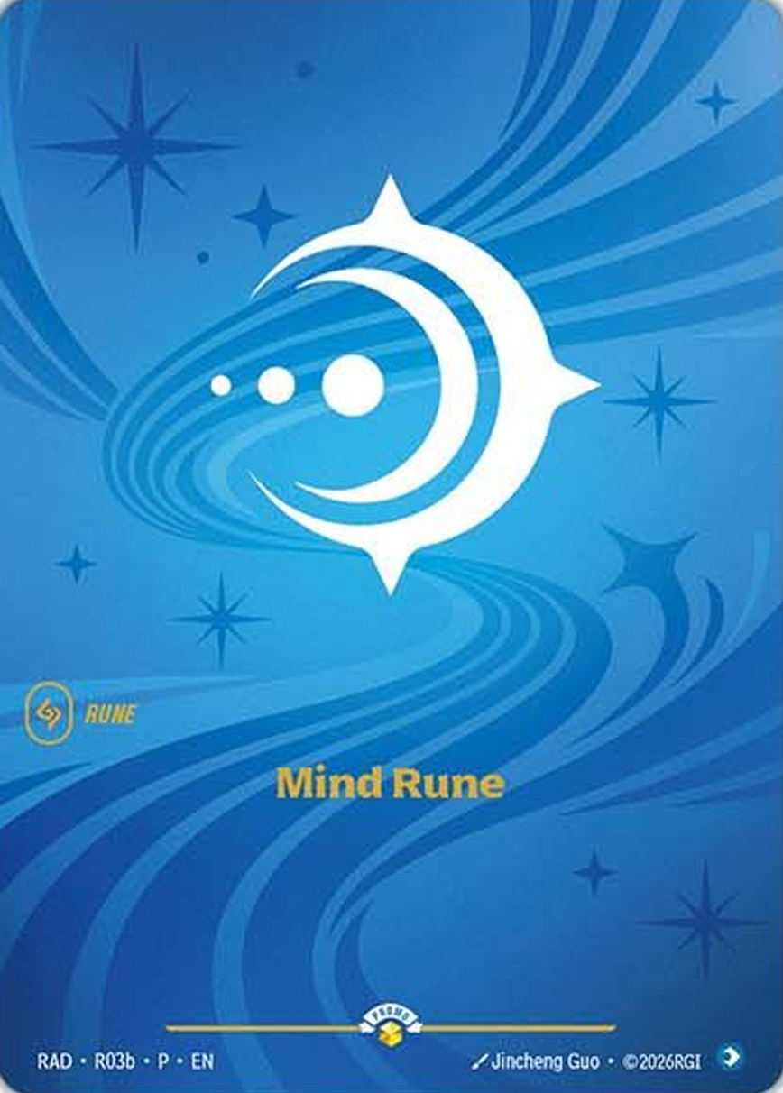 Mind Rune RAD-R03b-P Foil Riftbound card