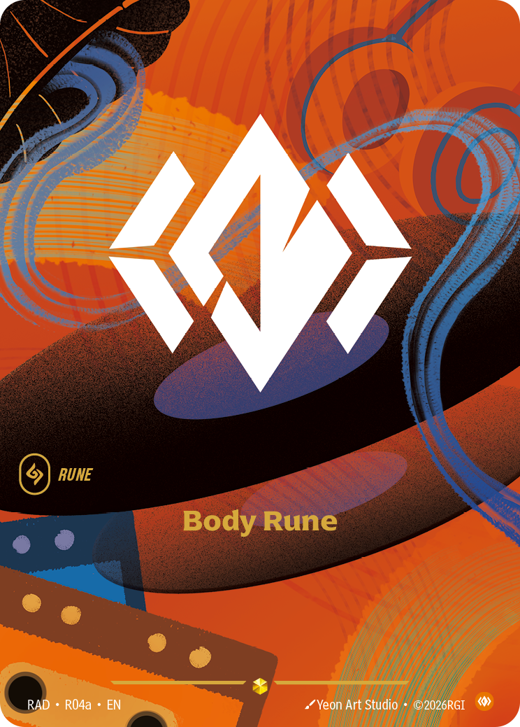 Body Rune RAD-R04a Alternate Art Riftbound card