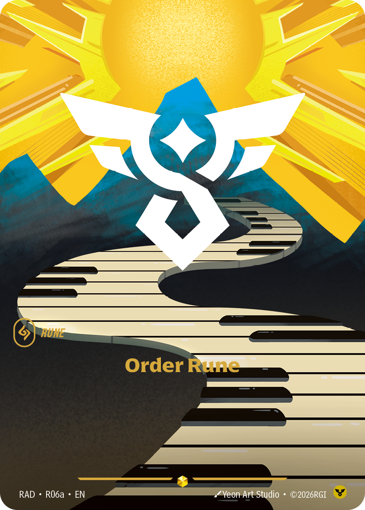 Order Rune RAD-R06a Alternate Art Riftbound card