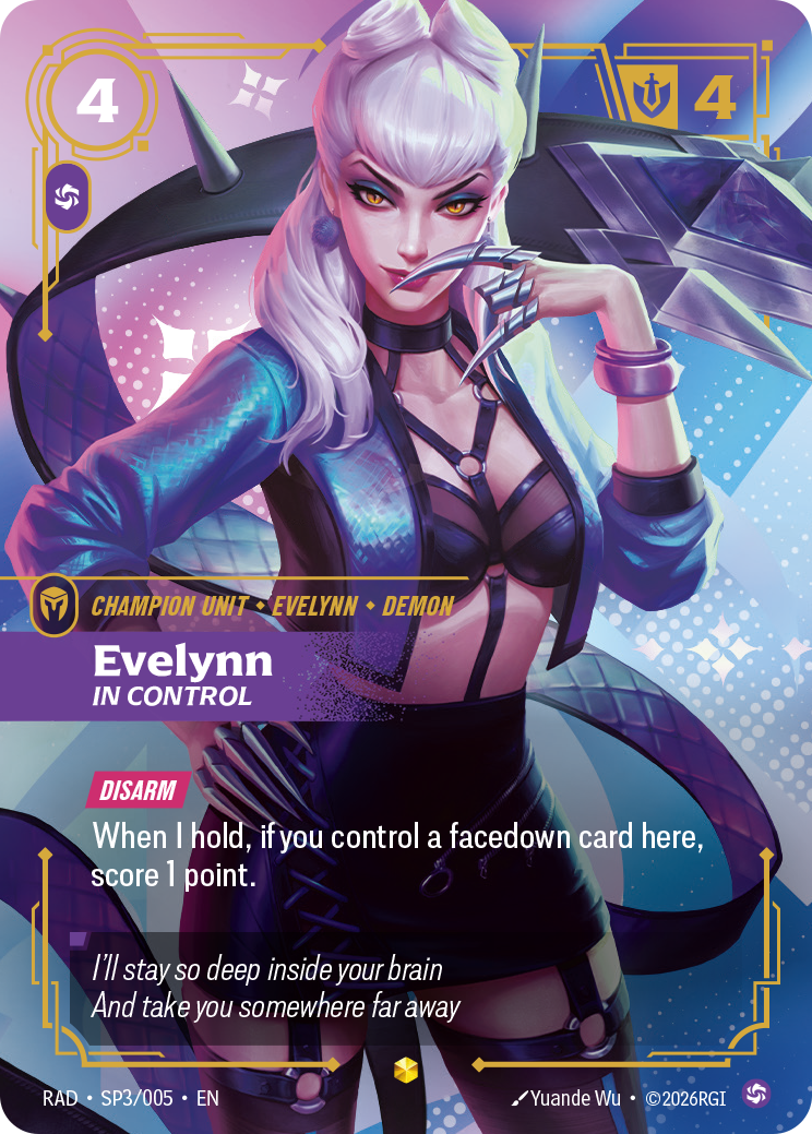 Evelynn, In Control RAD-SP3/005 Normal Riftbound card