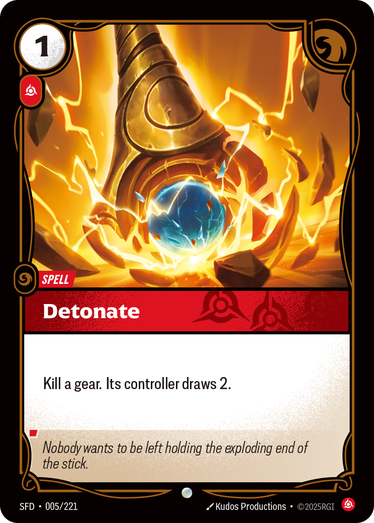 Detonate SFD-005/221 Normal Riftbound card