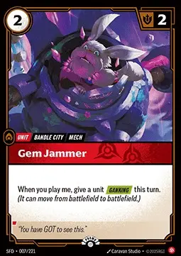Gem Jammer SFD-007-NN Foil Riftbound card