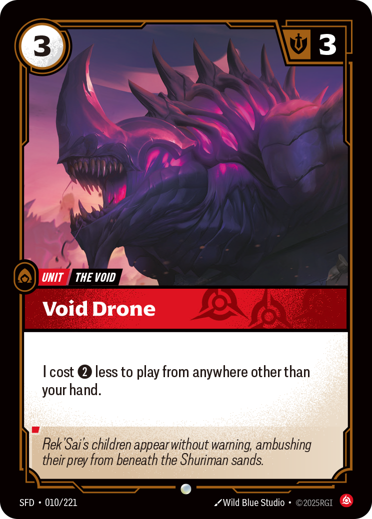 Void Drone SFD-010/221 Normal Riftbound card