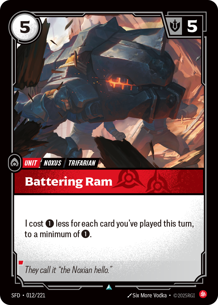 Battering Ram SFD-012/221 Normal Riftbound card