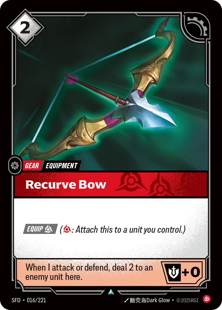 Recurve Bow SFD-016/221 Normal Riftbound card
