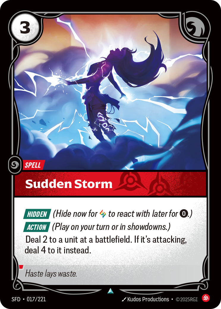 Sudden Storm SFD-017/221 Normal Riftbound card