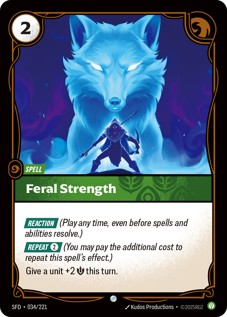 Feral Strength SFD-034/221 Normal Riftbound card