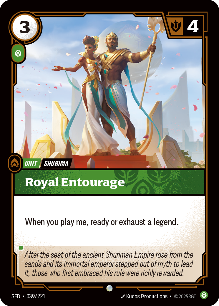 Royal Entourage SFD-039/221 Normal Riftbound card