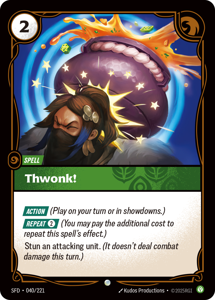 Thwonk! SFD-040/221 Normal Riftbound card