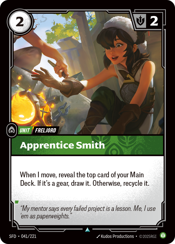 Apprentice Smith SFD-041/221 Normal Riftbound card