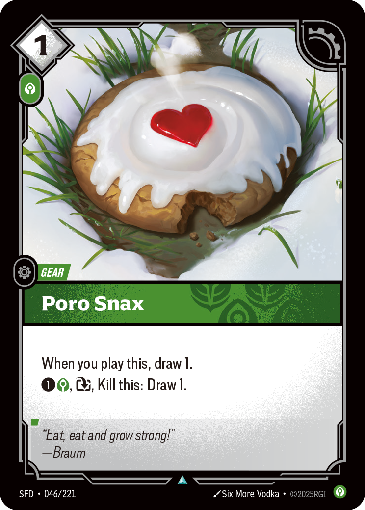 Poro Snax SFD-046/221 Normal Riftbound card