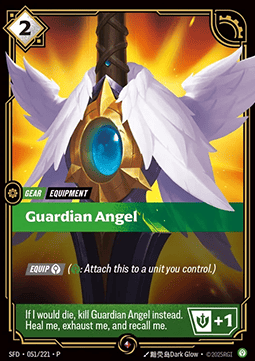 Guardian Angel SFD-051/221-P-TOP Normal Riftbound card