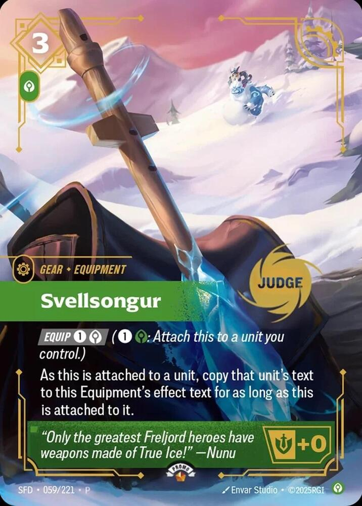 Svellsongur SFD-059/221-P-JUDGE Normal Riftbound card