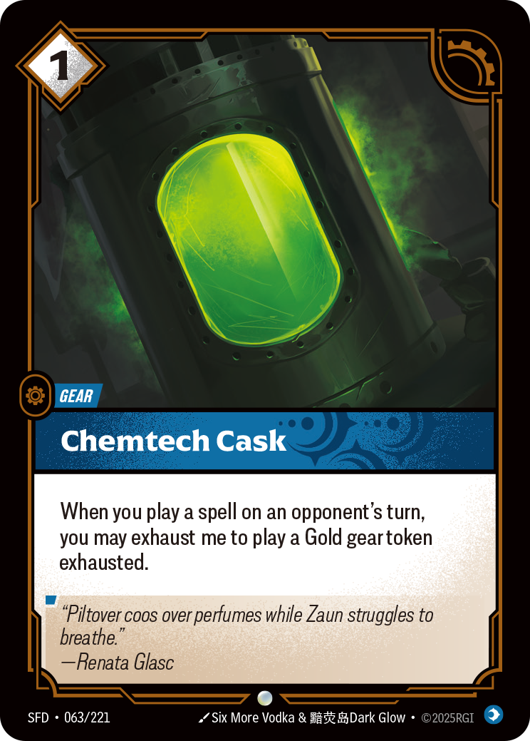 Chemtech Cask SFD-063/221 Normal Riftbound card