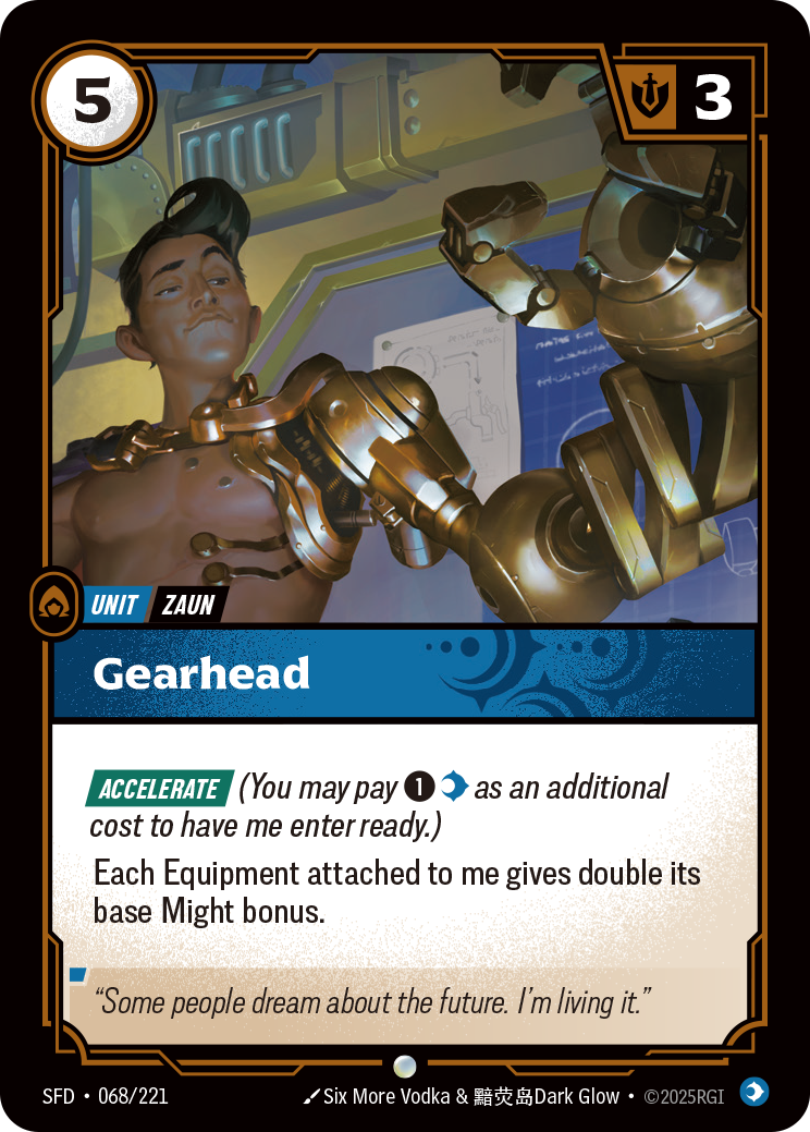 Gearhead SFD-068/221 Normal Riftbound card