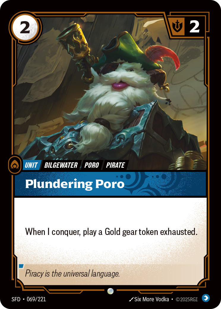 Plundering Poro SFD-069/221 Normal Riftbound card