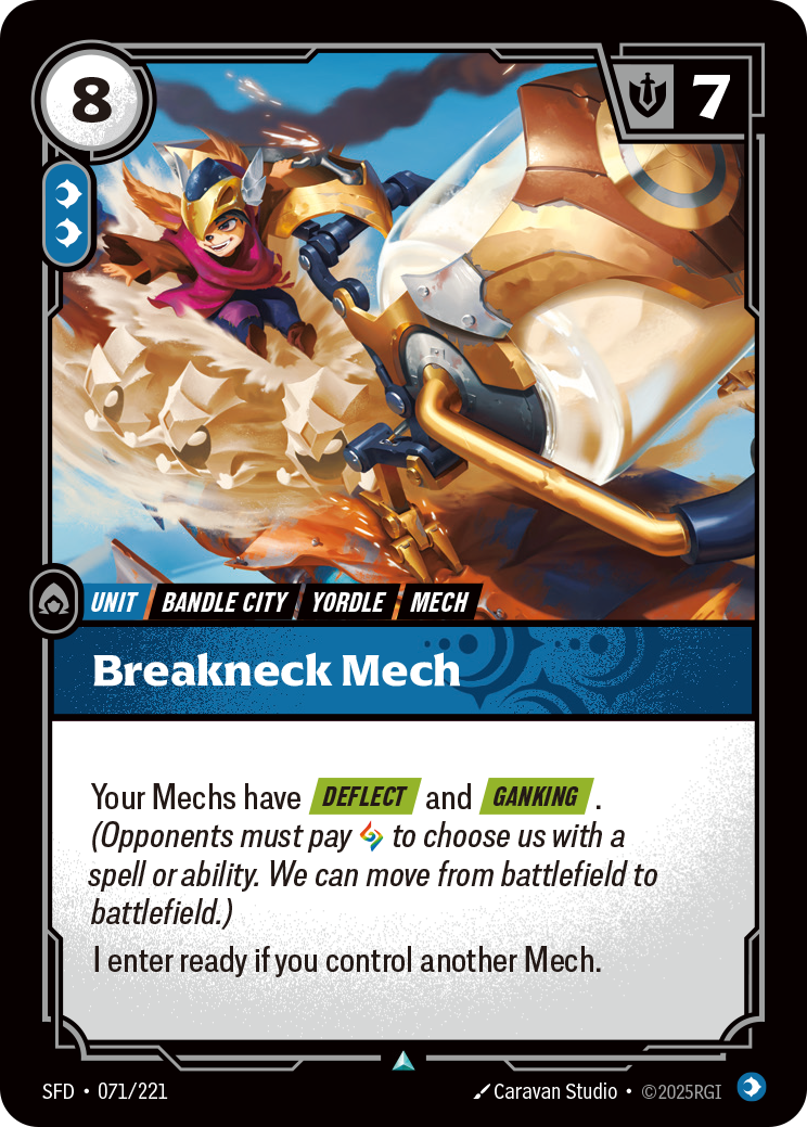 Breakneck Mech SFD-071/221 Normal Riftbound card