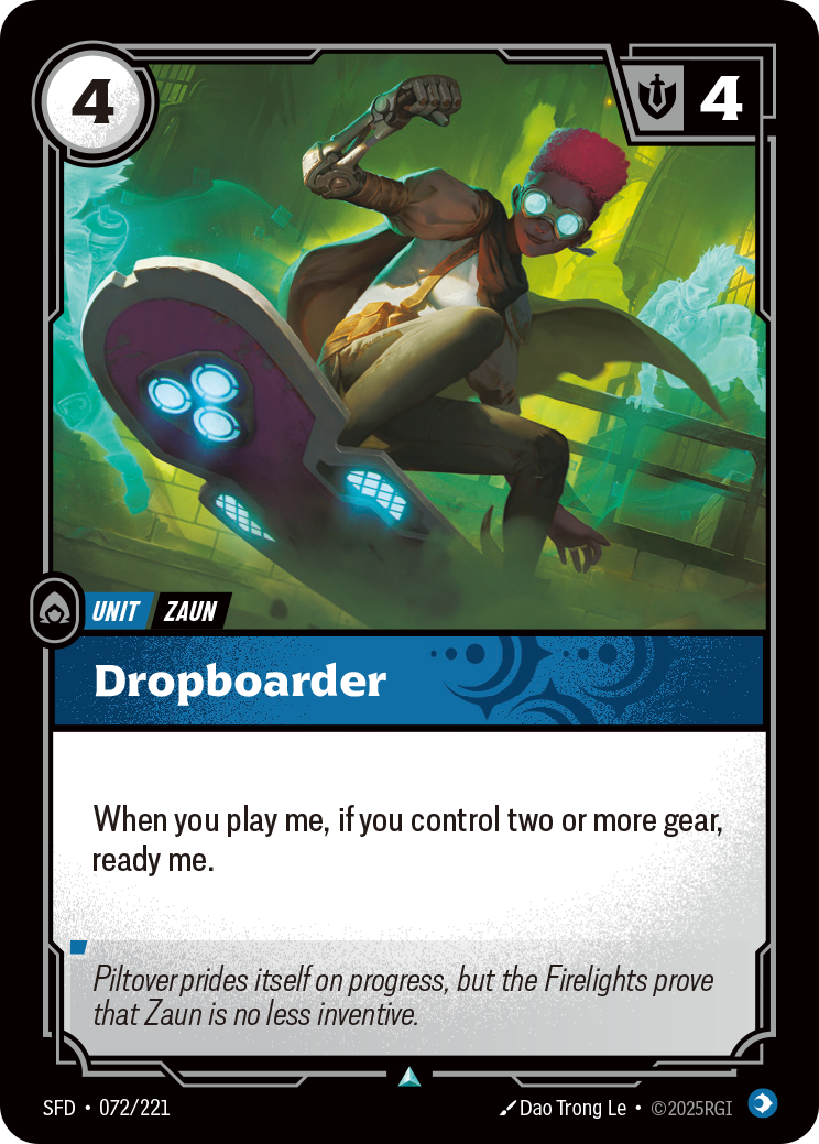 Dropboarder SFD-072/221 Normal Riftbound card
