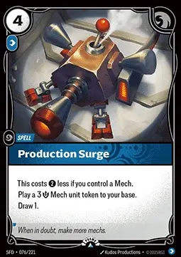 Production Surge SFD-076-NN Foil Riftbound card