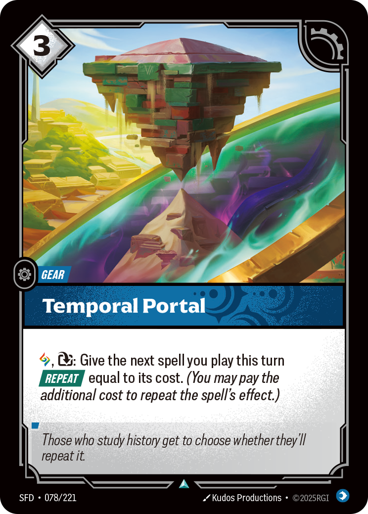 Temporal Portal SFD-078/221 Normal Riftbound card