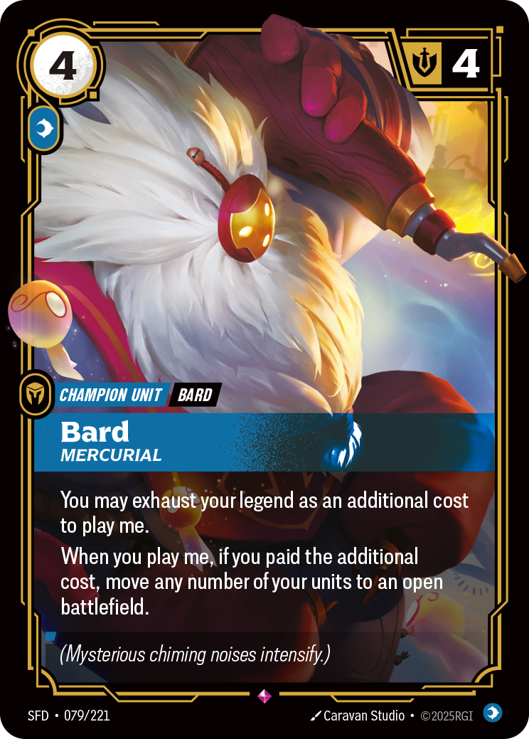 Bard, Mercurial SFD-079/221 Normal Riftbound card