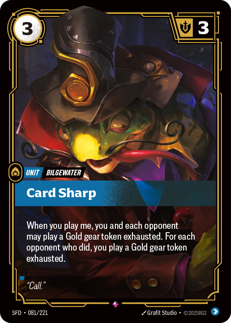 Card Sharp SFD-081/221 Normal Riftbound card