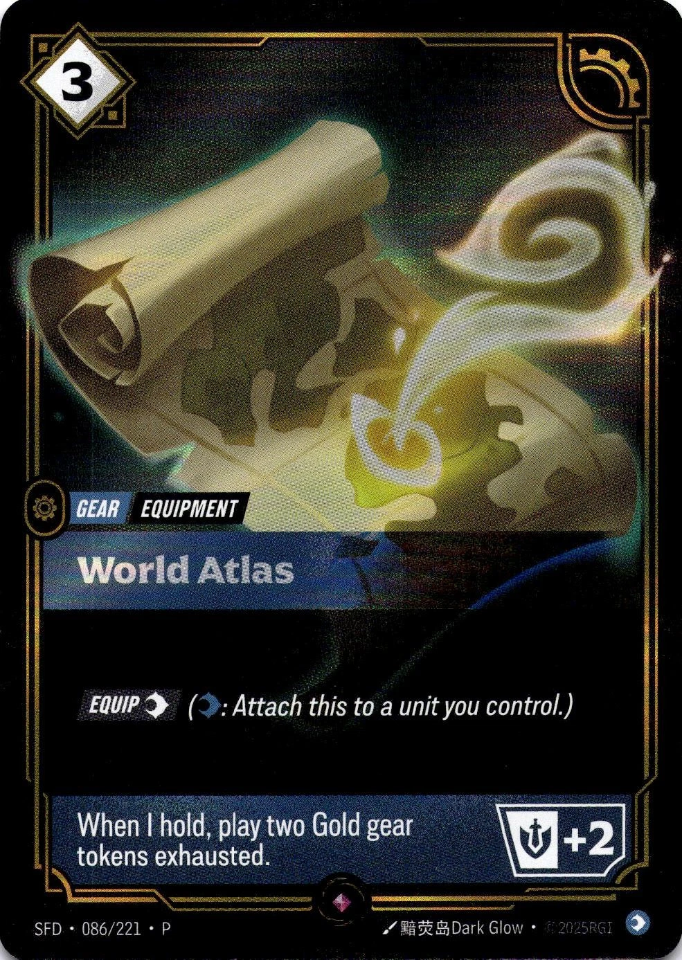 World Atlas SFD-086/221-P Normal Riftbound card