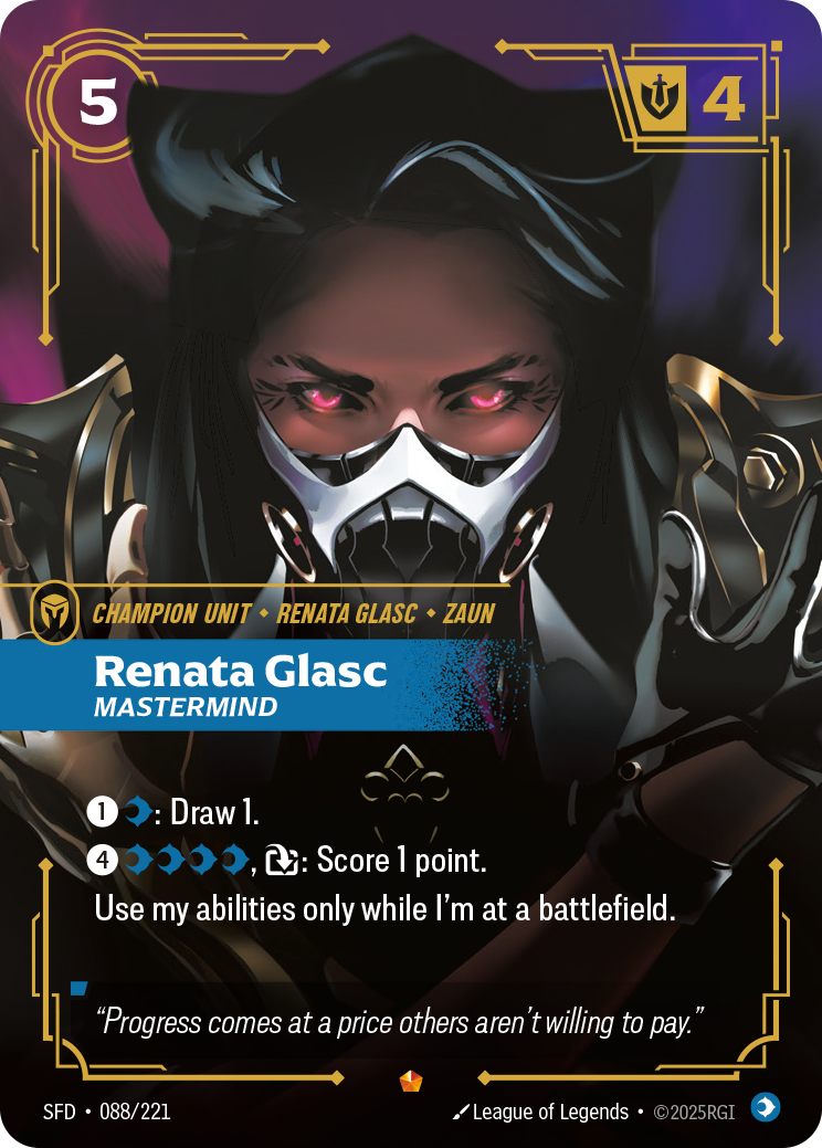 Renata Glasc, Mastermind SFD-088/221 Normal Riftbound card