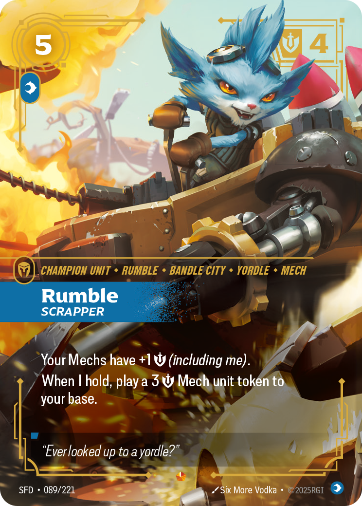 Rumble, Scrapper SFD-089/221 Normal Riftbound card