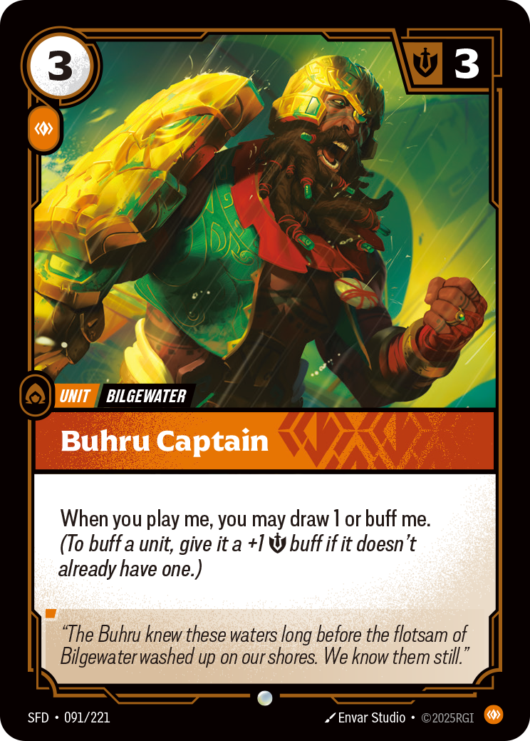 Buhru Captain SFD-091/221 Normal Riftbound card