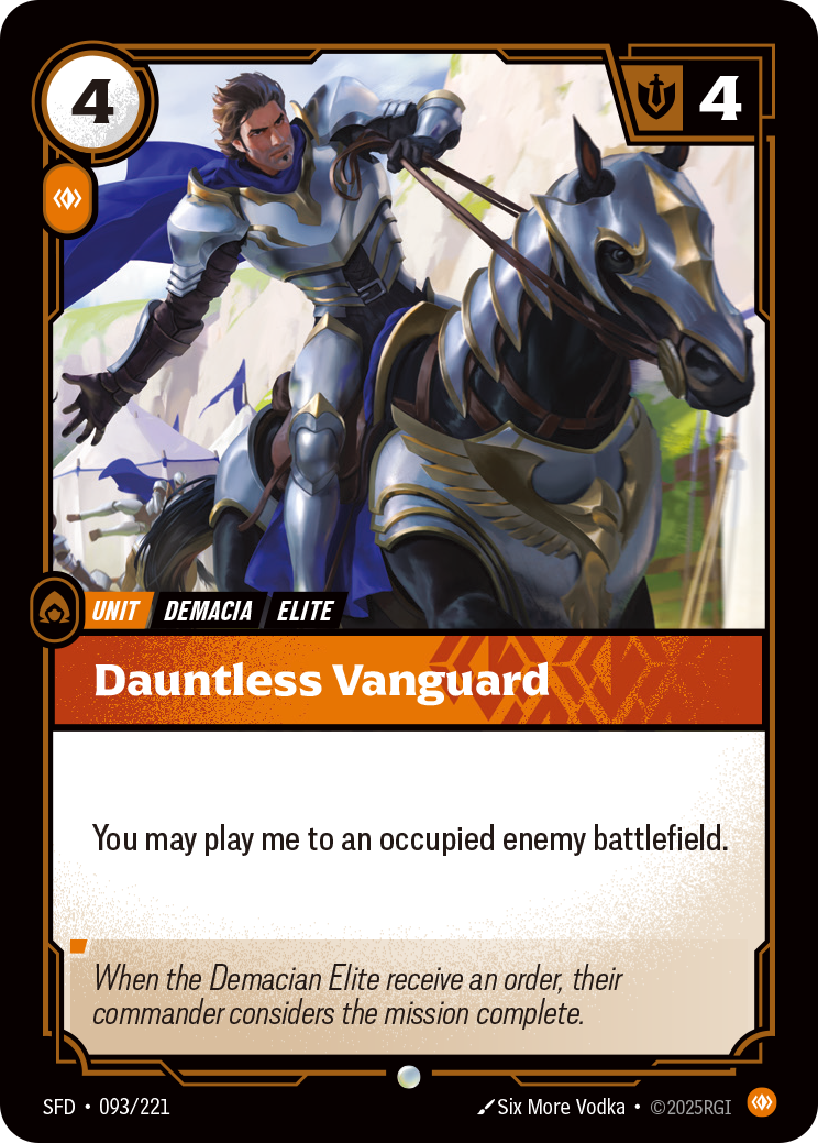 Dauntless Vanguard SFD-093/221 Normal Riftbound card
