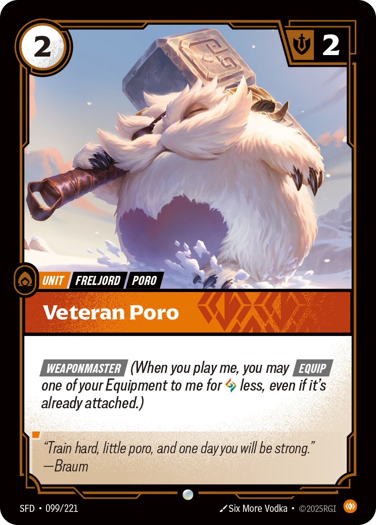 Veteran Poro SFD-099/221 Normal Riftbound card