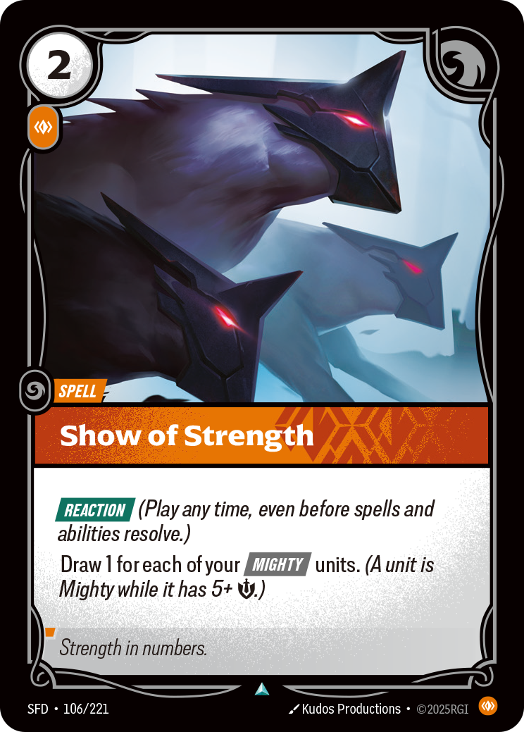 Show of Strength Riftbound card
