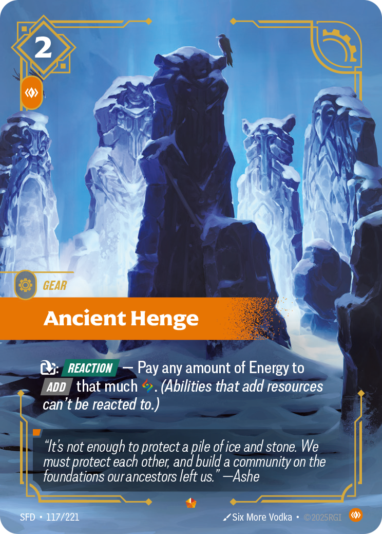 Ancient Henge SFD-117/221 Normal Riftbound card