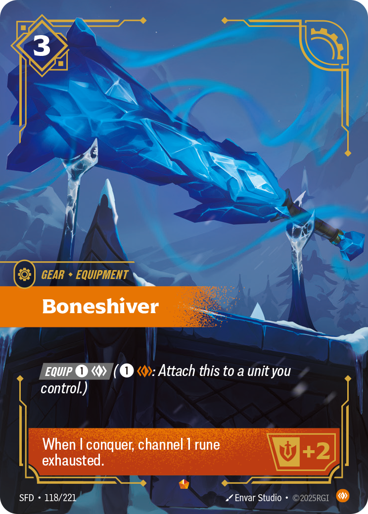Boneshiver SFD-118/221 Normal Riftbound card