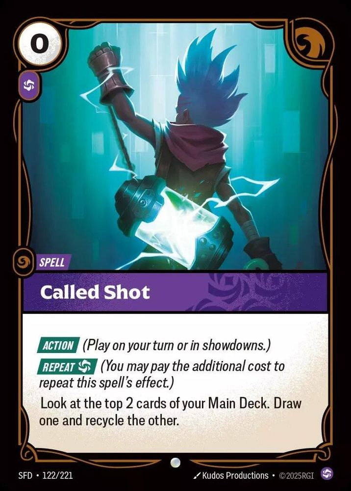 Called Shot SFD-122/221 Normal Riftbound card
