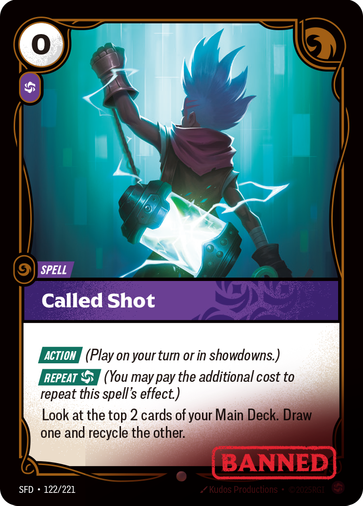 Called Shot SFD-122/221 Normal Riftbound card