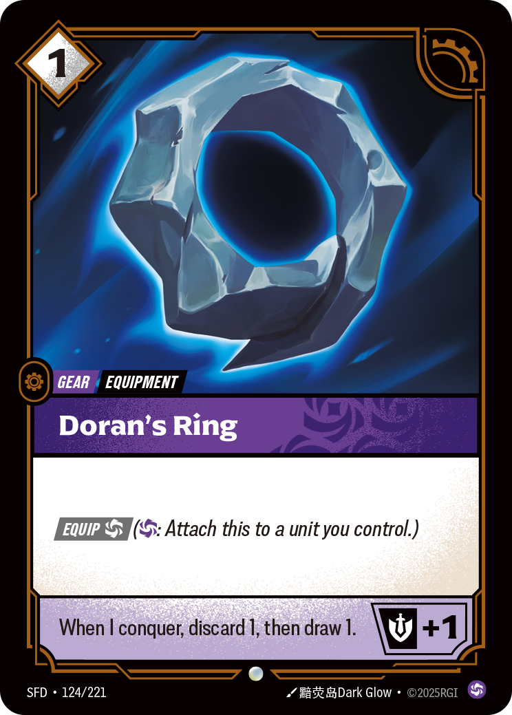 Doran's Ring SFD-124/221 Normal Riftbound card