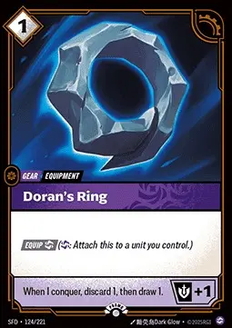 Doran's Ring SFD-124-NN Foil Riftbound card